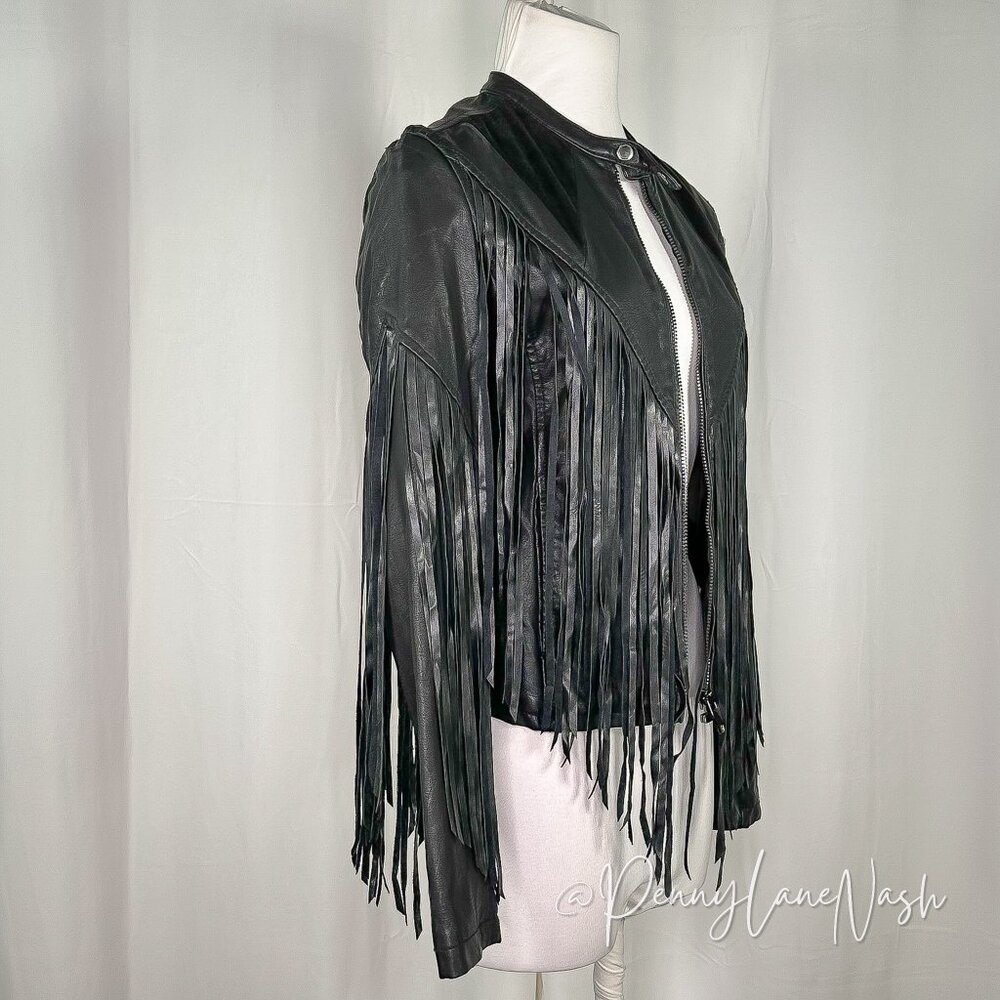 BlankNYC  Hashtag Abuser Finge Faux Leather Jacket - Picture 3 of 15